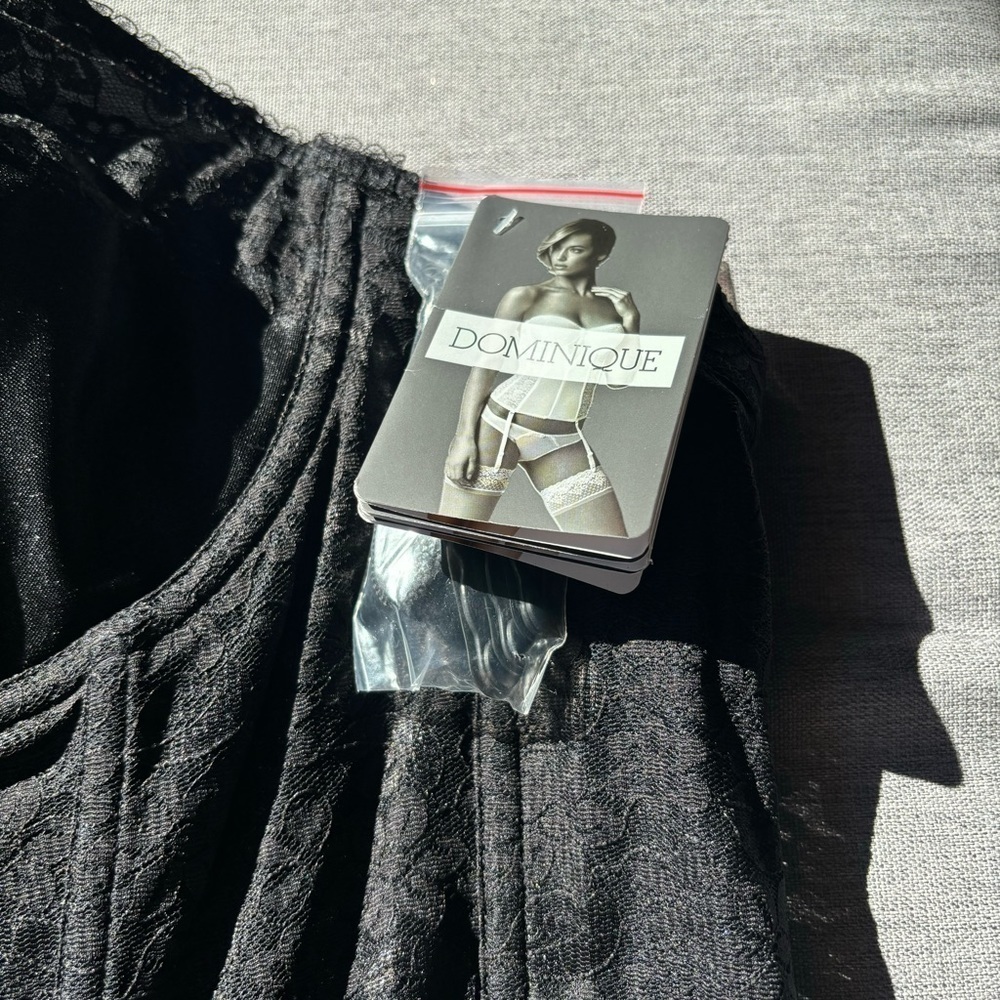 Dominique Colette Lace Strapless Bustier, Black 46C